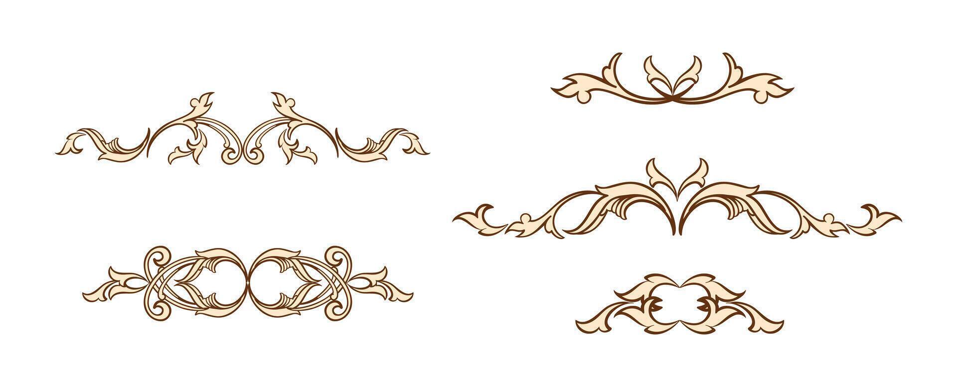 Ornamental borders art vector