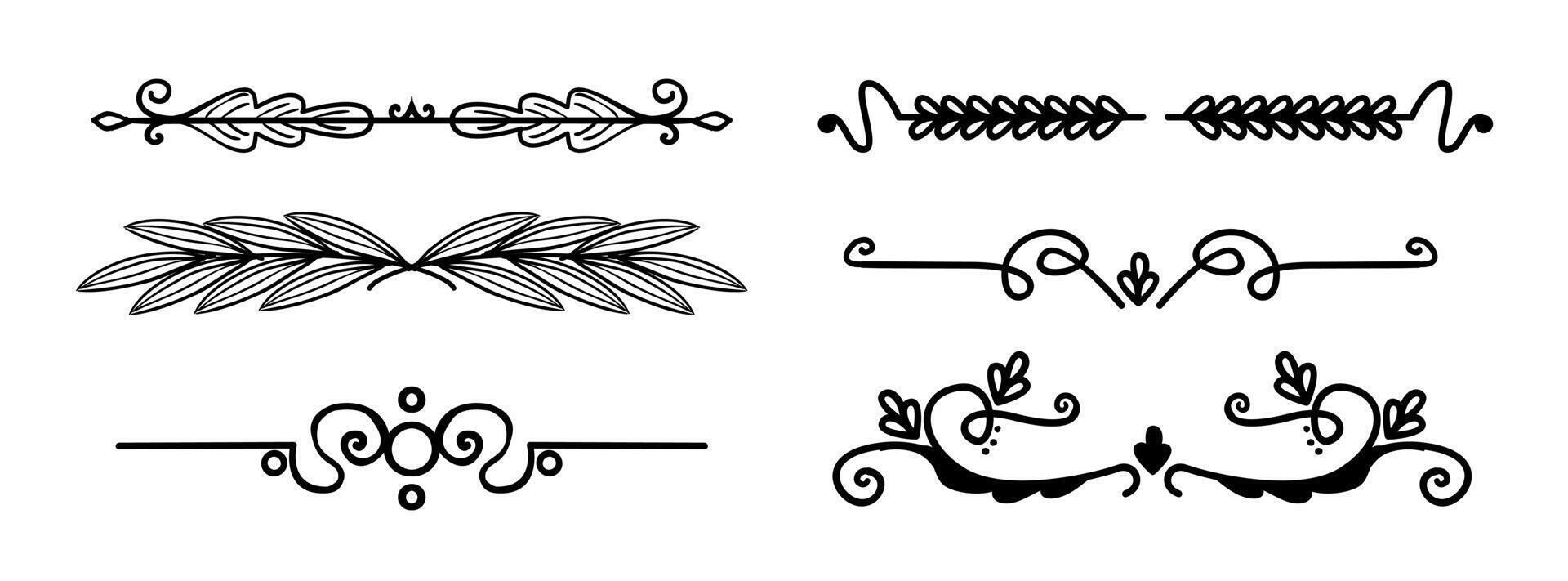 Decor line design pattern, flower luxury decoration. vector