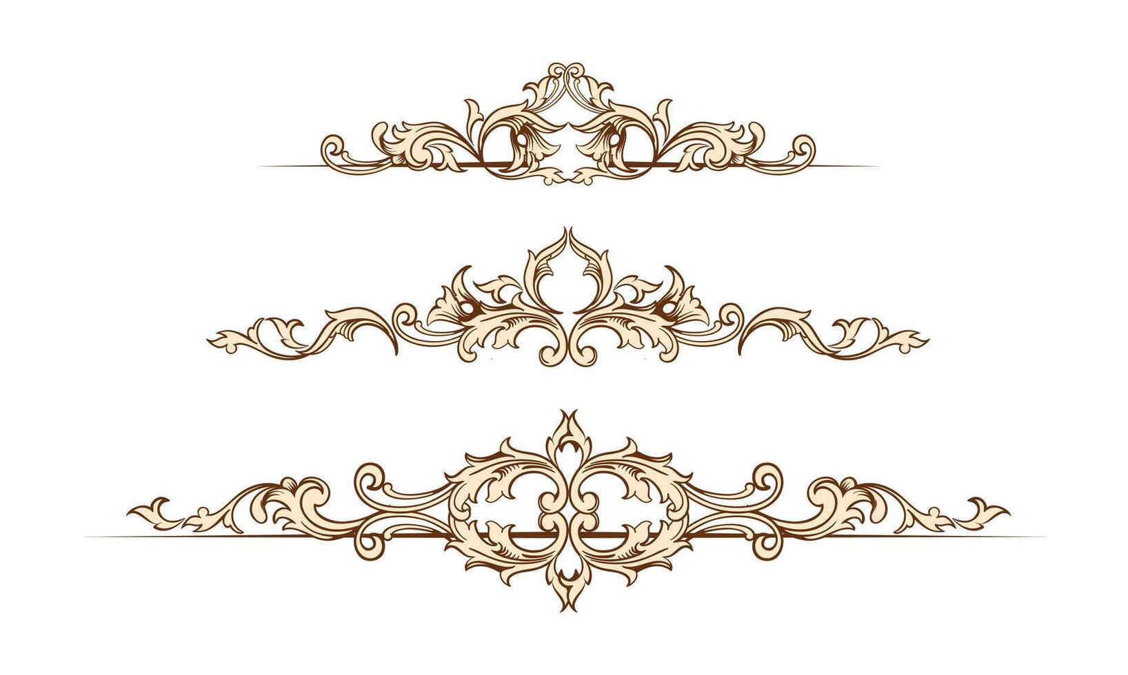 Set of Vintage Decorations Elements. Flourishes Calligraphic Ornaments and Frames. Retro Style Design Collection for Invitations, Banners, Posters, Placards. vector