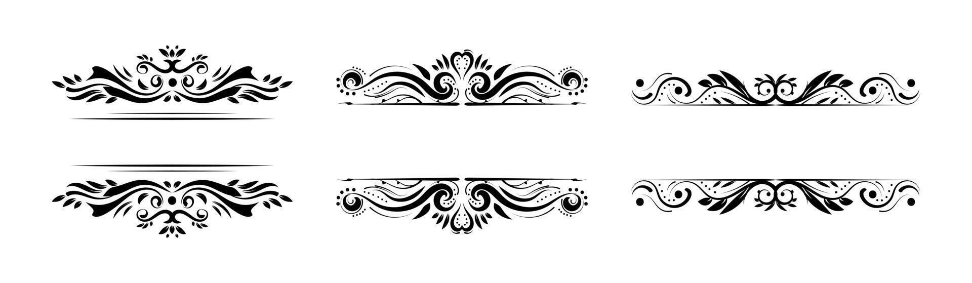 Frames collection in vintage style vector