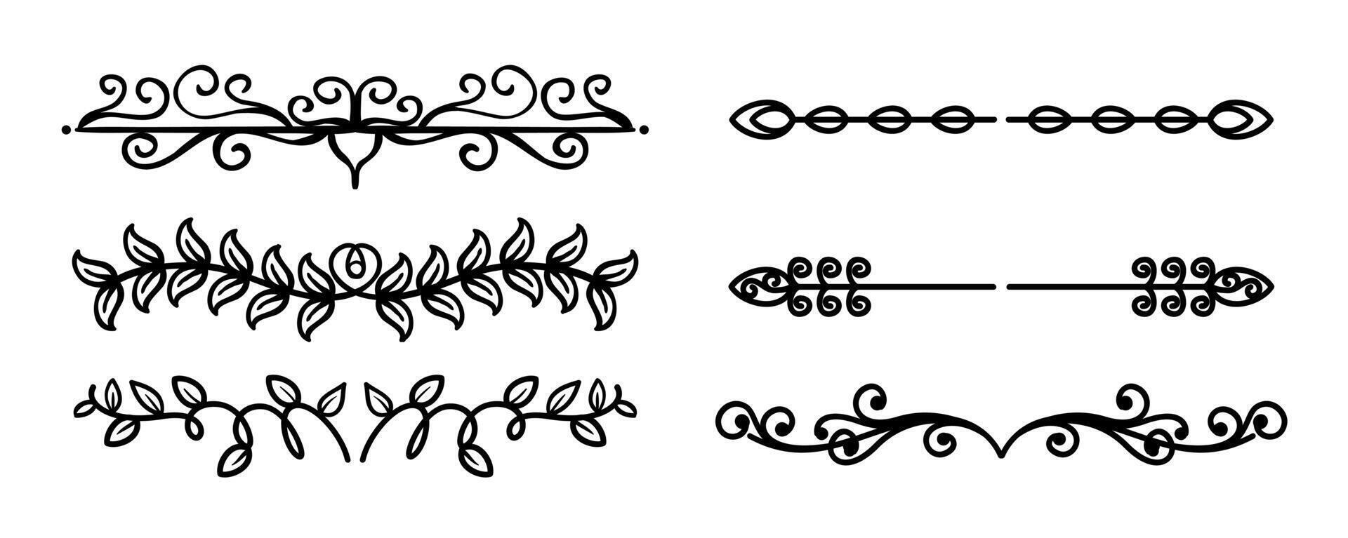Divider border ornament vector