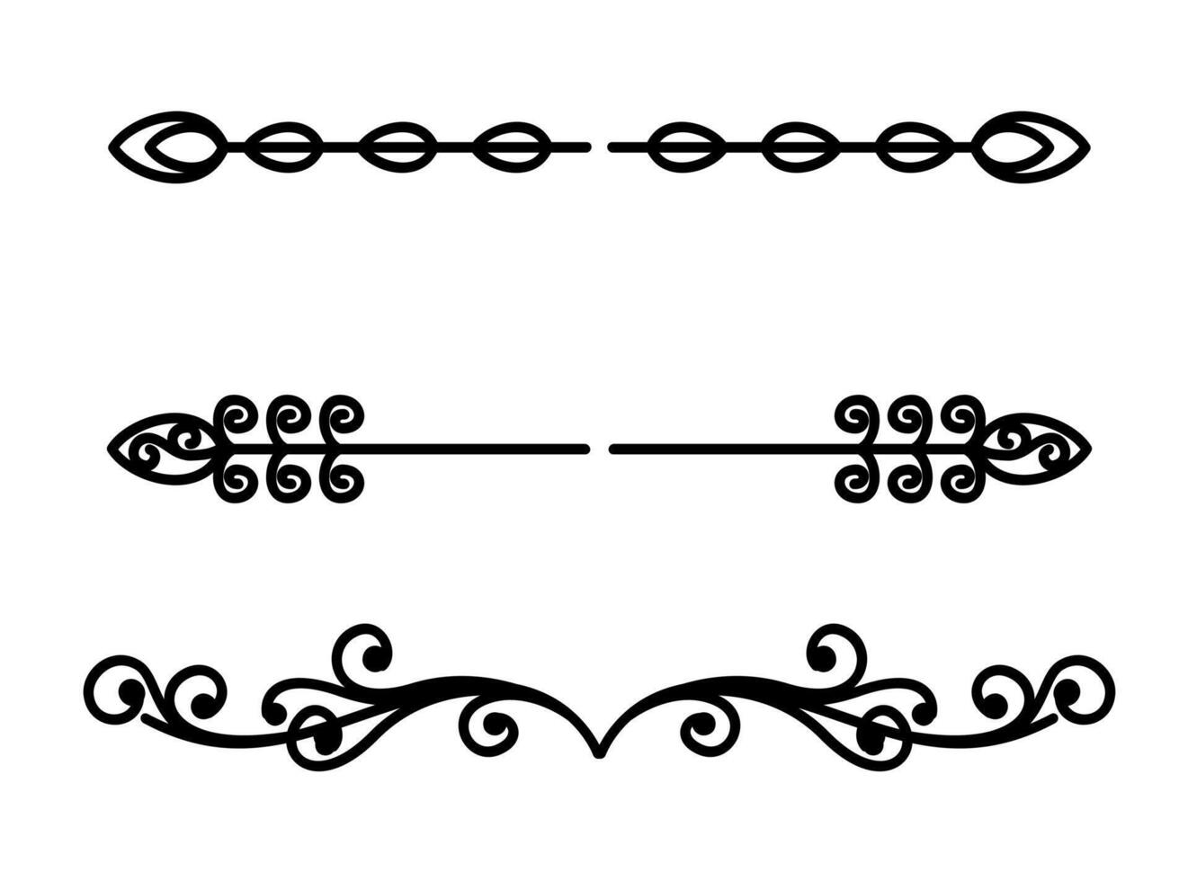 Frame border ornament. Decor line design pattern, flower luxury decoration. Book element, antique ornate classic floral. Elegant baroque label old filigree calligraphy shapes. vector