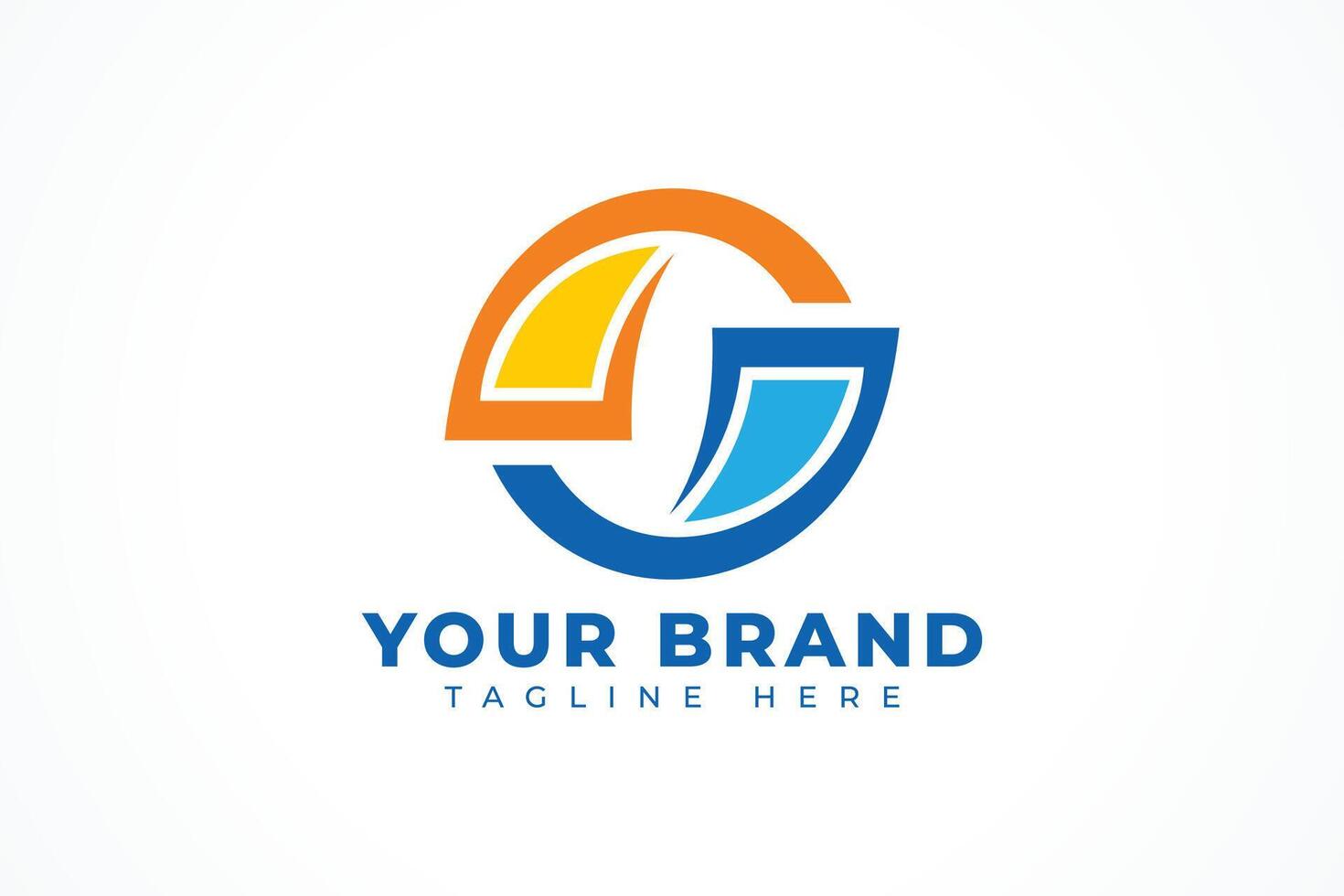Abstract Money Exchange Logo Design Element vector