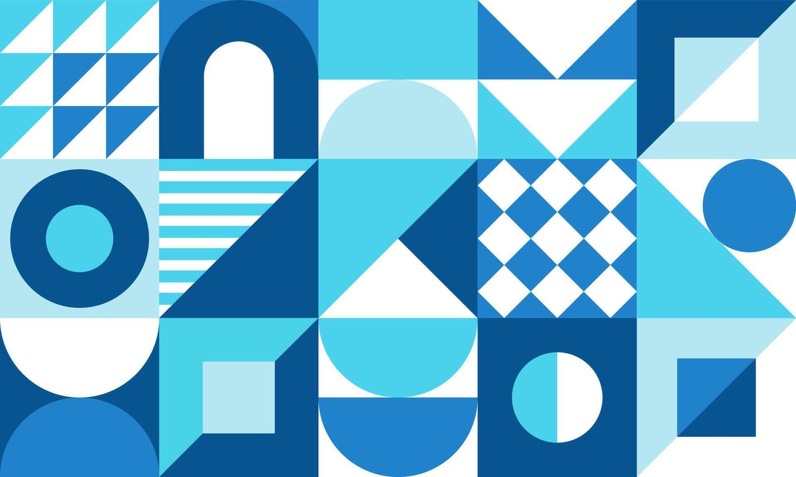 Geometric mural abstract pattern vector