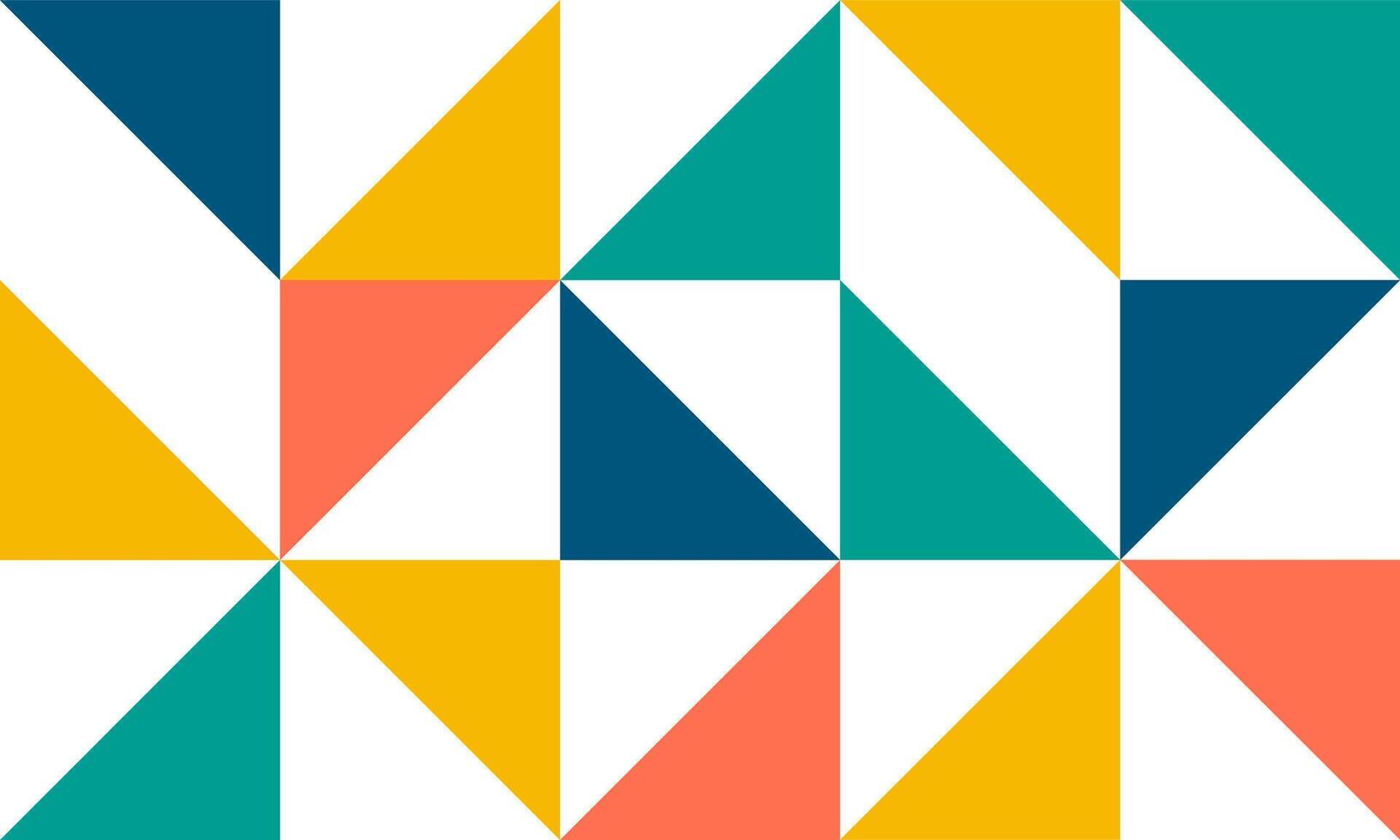 Geometric mural abstract pattern colorful shape vector