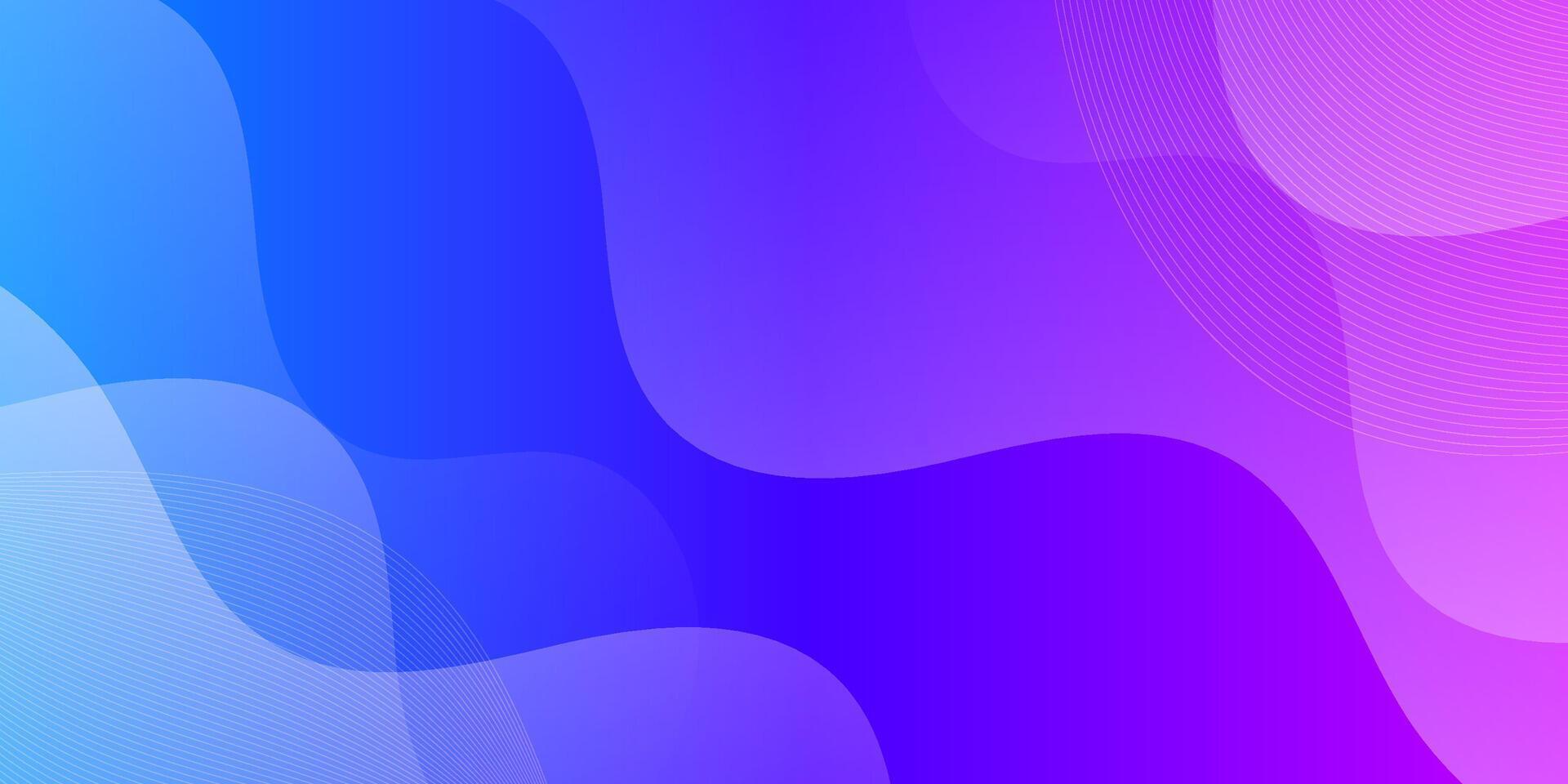 Abstract colorful purple and blue gradient wave liquid geometric background modern with fluid style gradient color. Suitable for banner, flyer, and etc. vector
