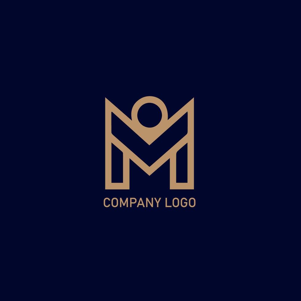 Abstract Initials letter M set icon logotype design. Modern creative logo. vector