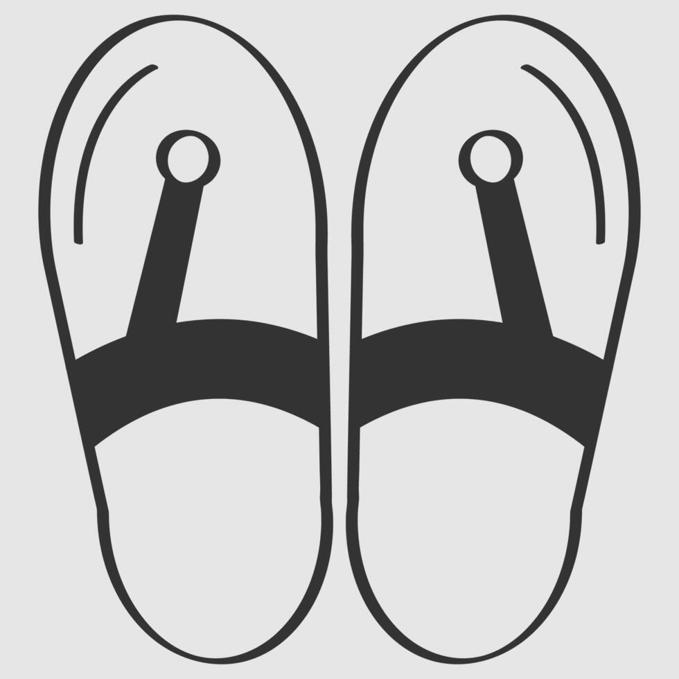 slippers illustration design vector