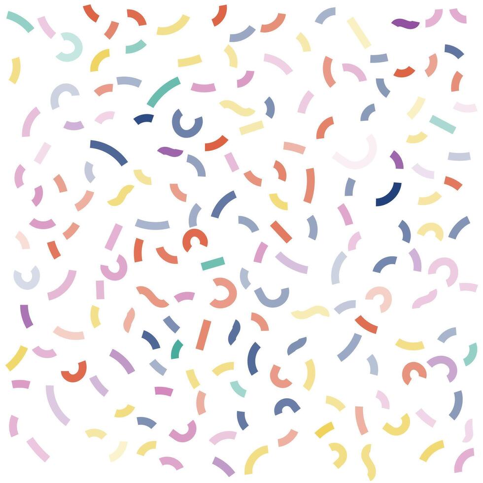 colorful ribbon design falling randomly vector