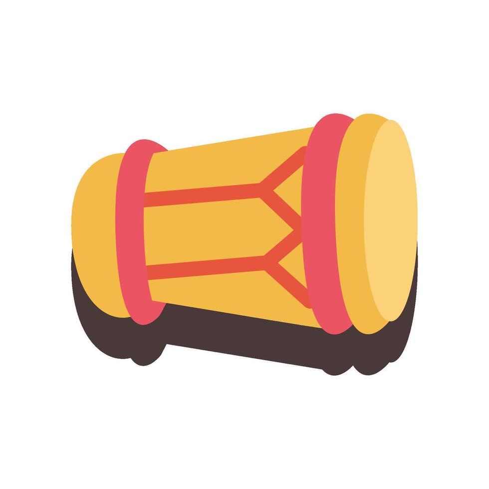 kendang icon flat vector
