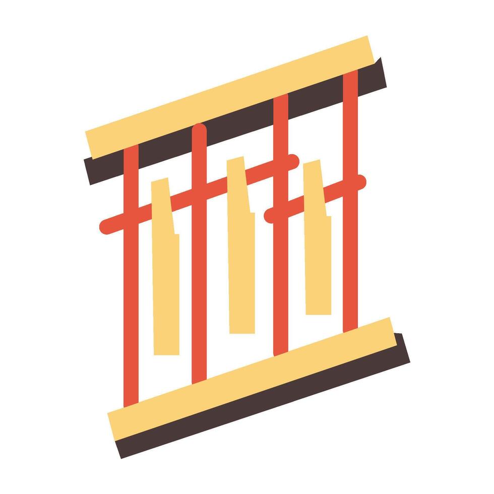 anklung icon flat vector