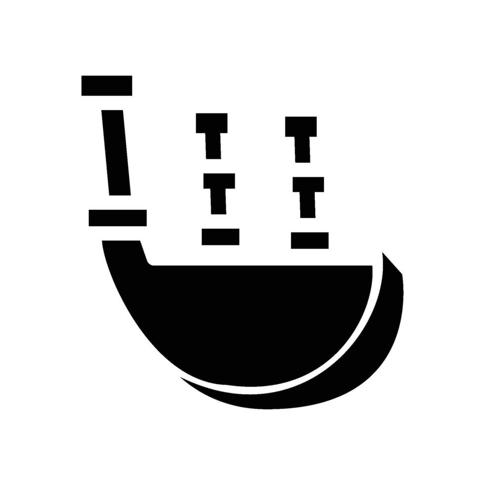 bagpipes icon solid vector