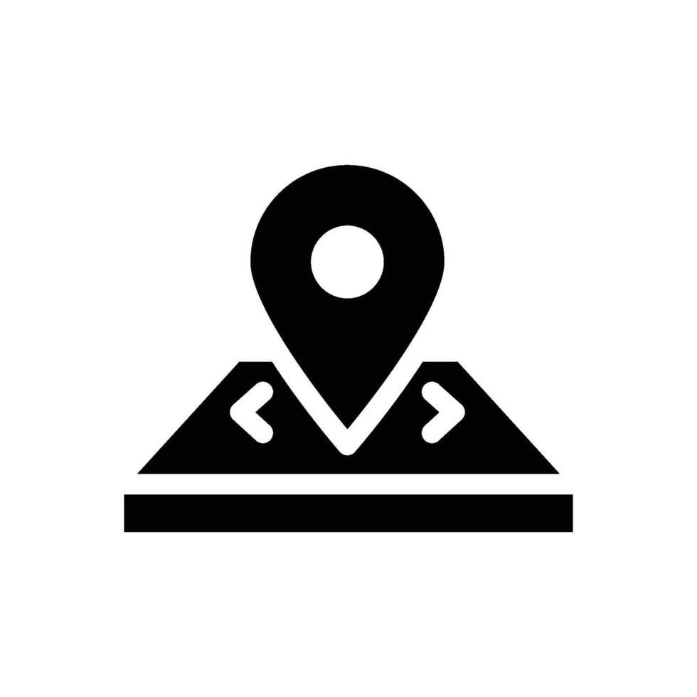 AR Exploration Map icon solid vector