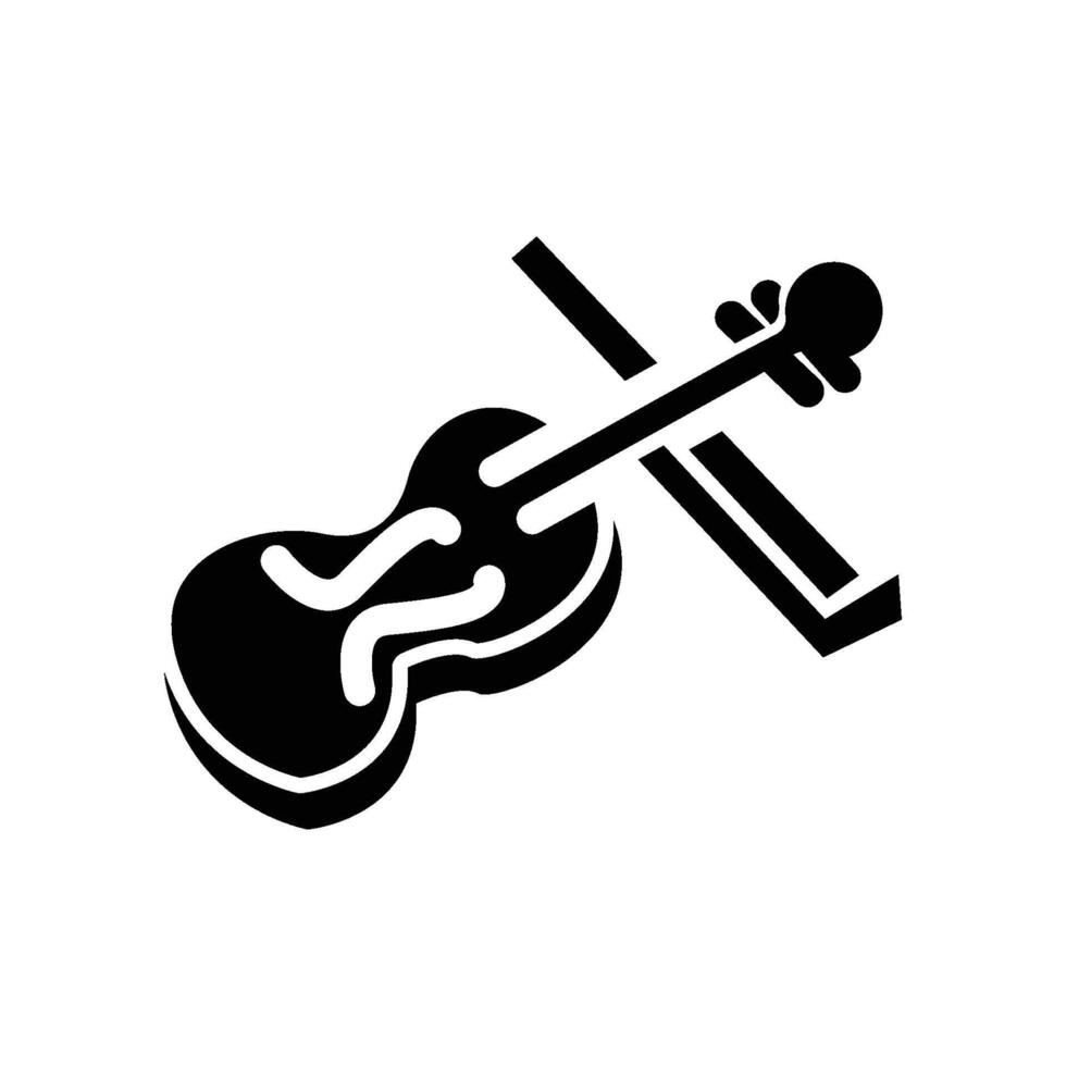 cello icon solid vector
