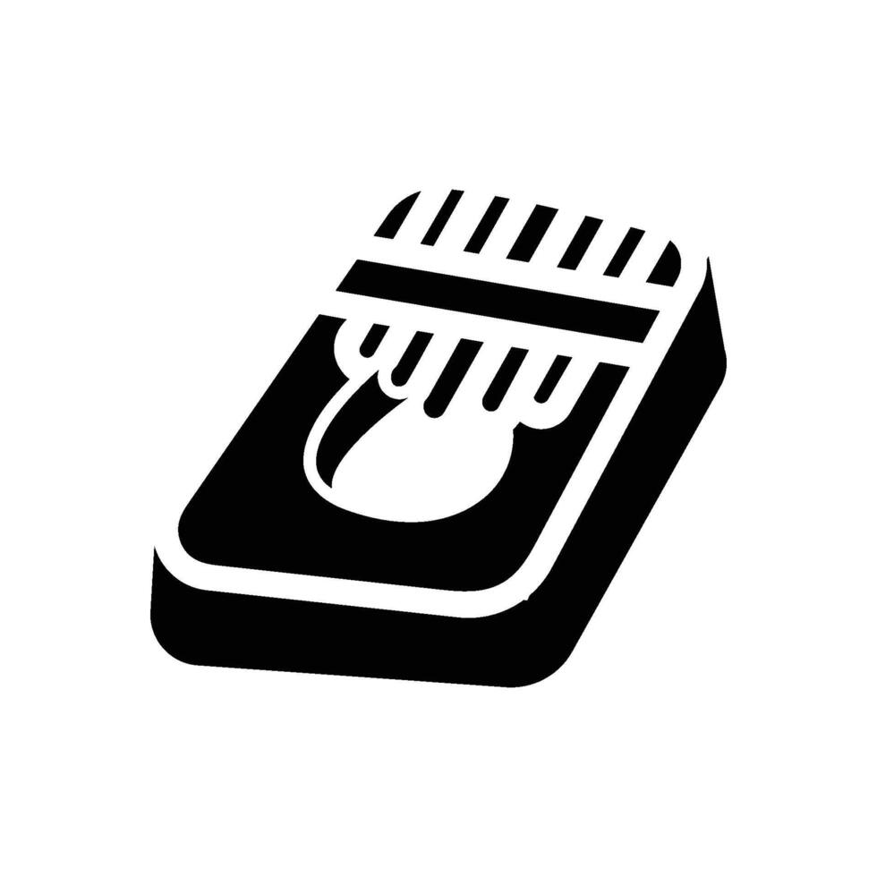 harmonica icon solid vector