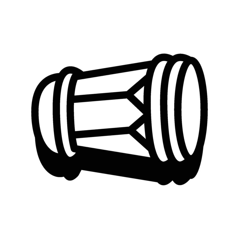 kendang icon line vector