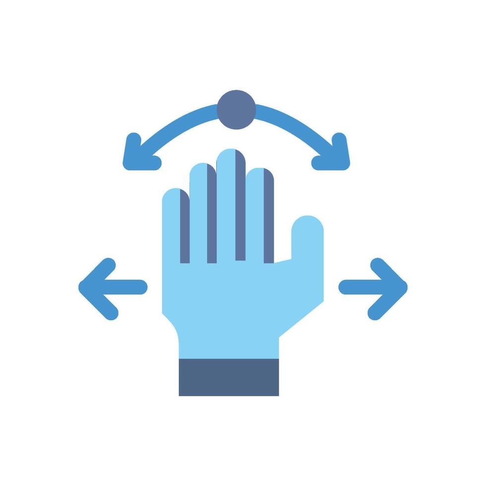 Gesture Control icon flat vector