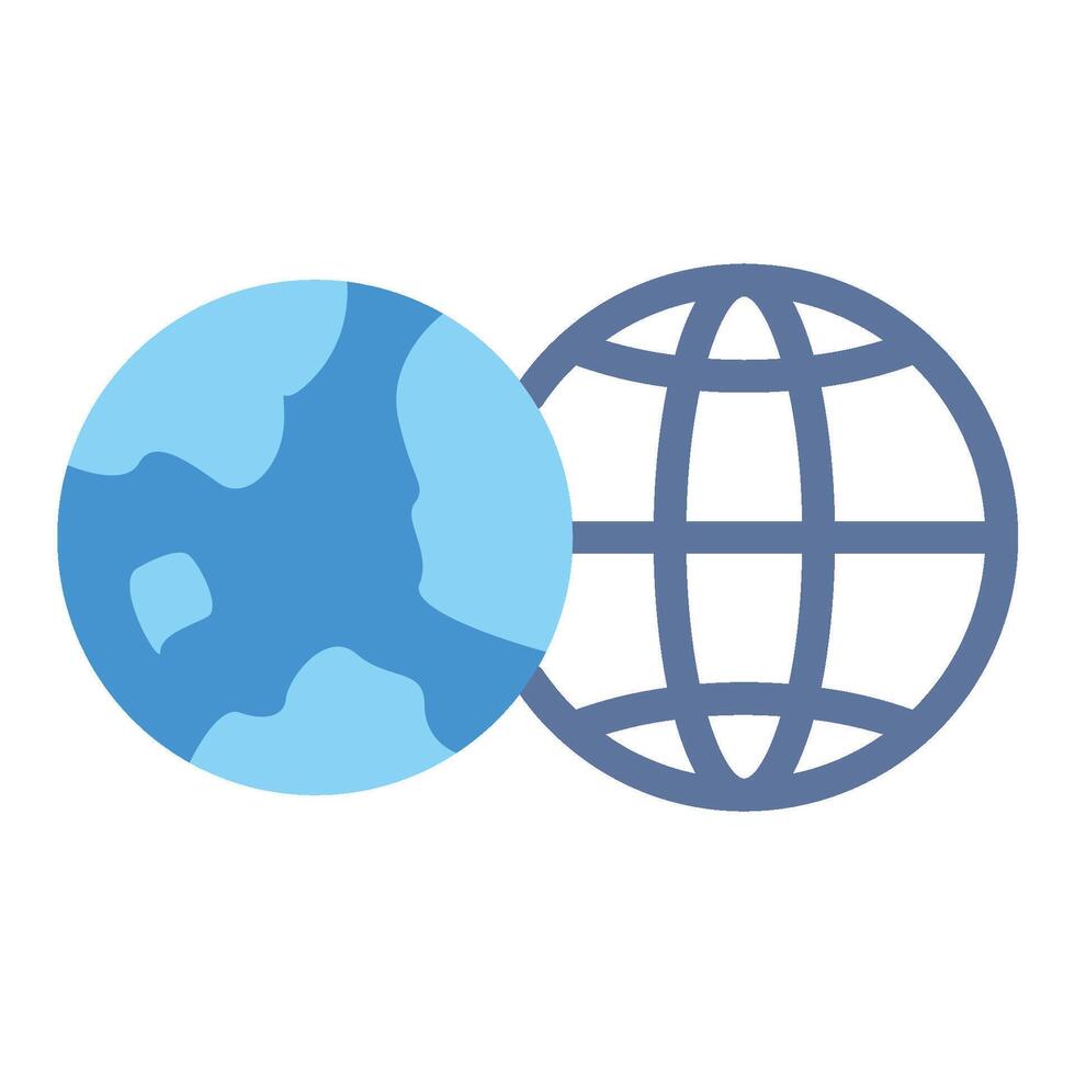 AR World icon flat vector