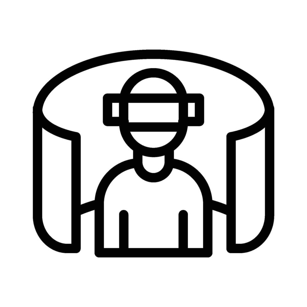 Virtual Environment icon line vector