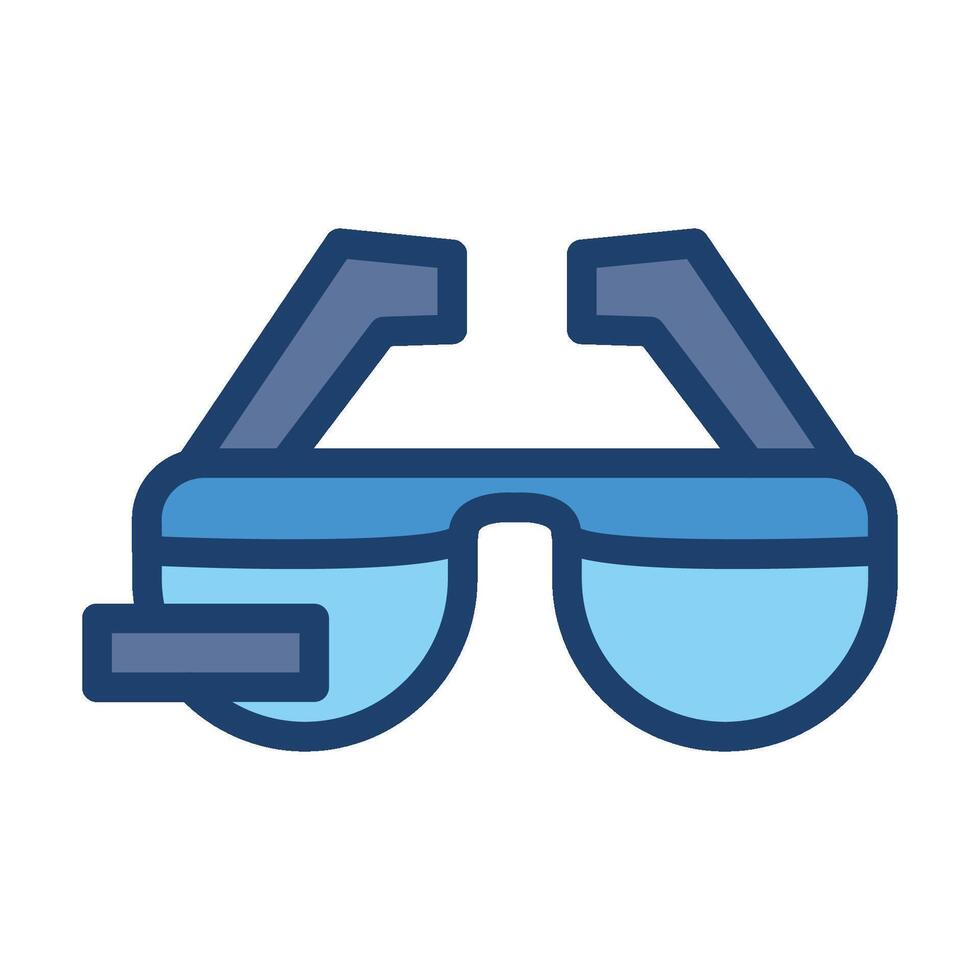 Smart AR Devices icon filled line vector