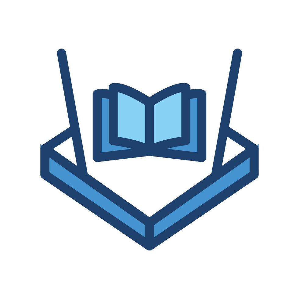 AR Education icon filled line vector