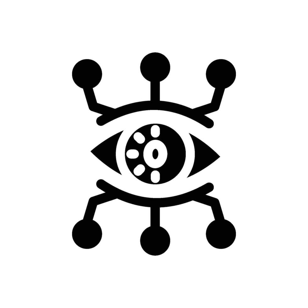 Augmented Vision icon solid vector