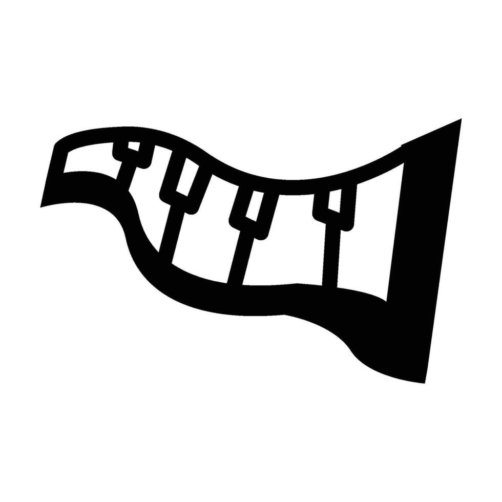 piano icon line vector