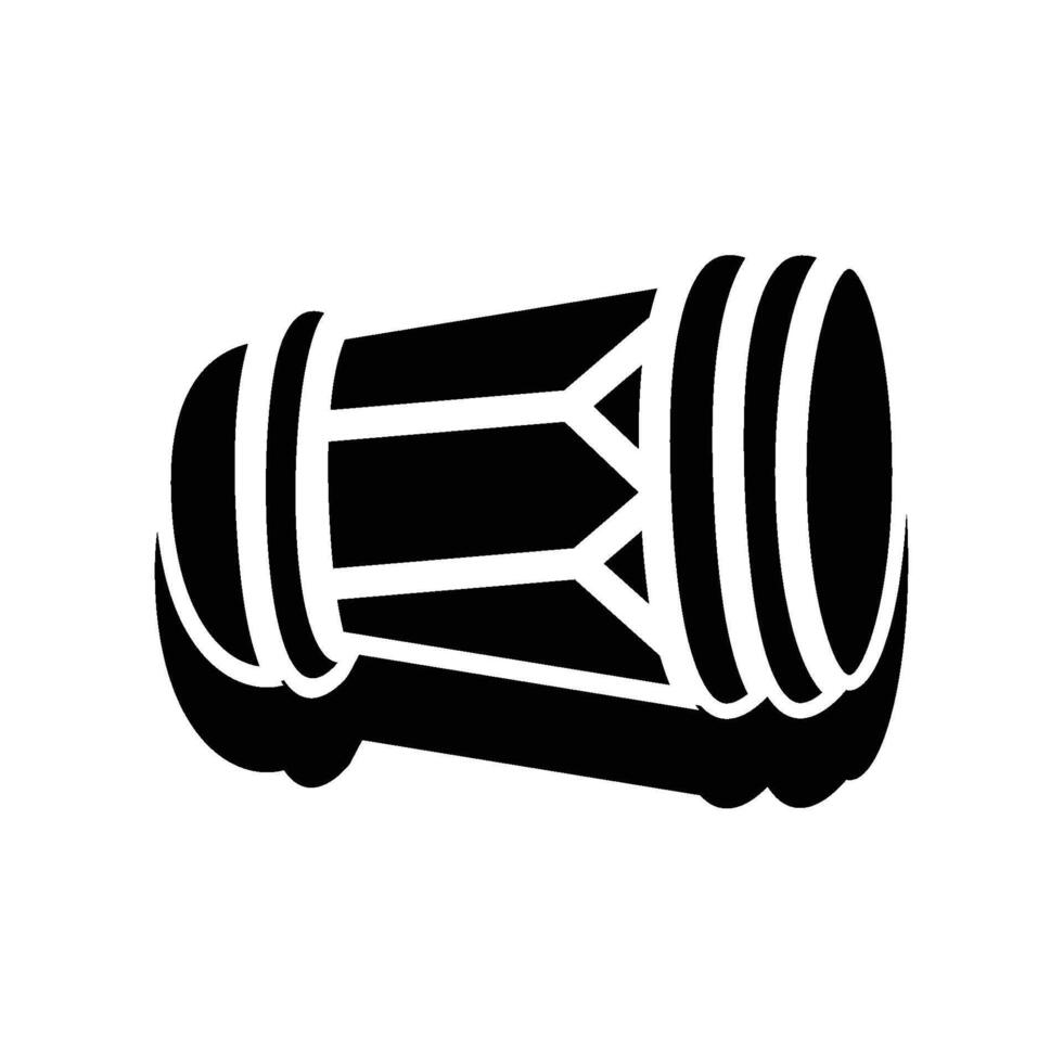 kendang icon solid vector