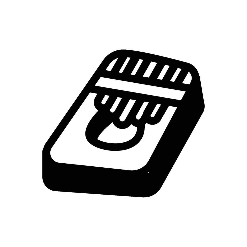 kalimba icon line vector