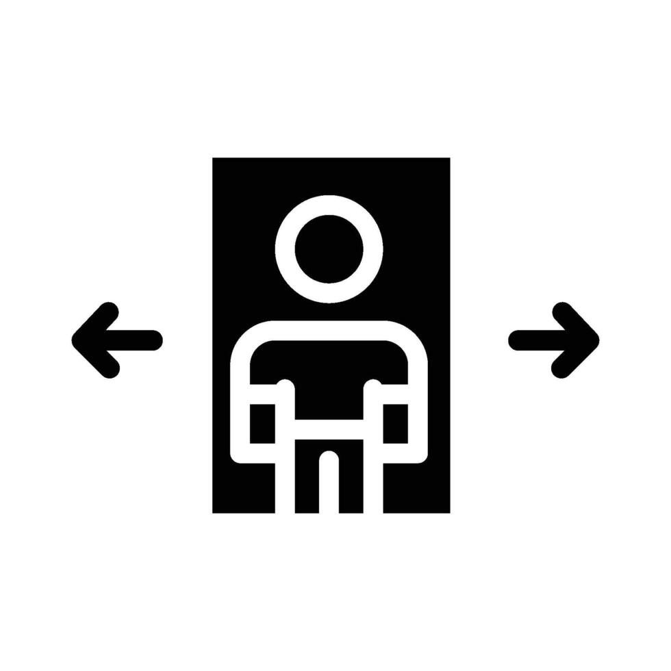 Virtual Try On icon solid vector