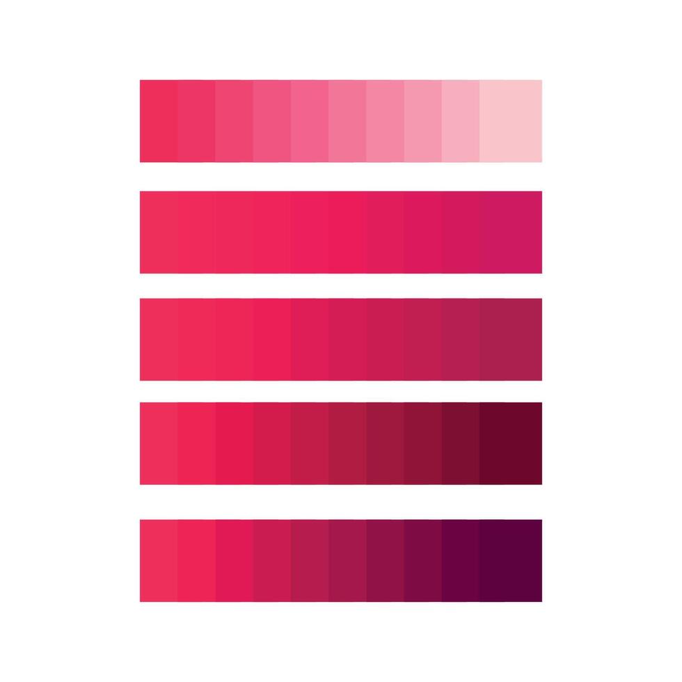 Colour palette with different shades and gradient. Set of creative gradient pallete color, Color Gradient Background Palette, Fashion bright neon color trend pallete. vector