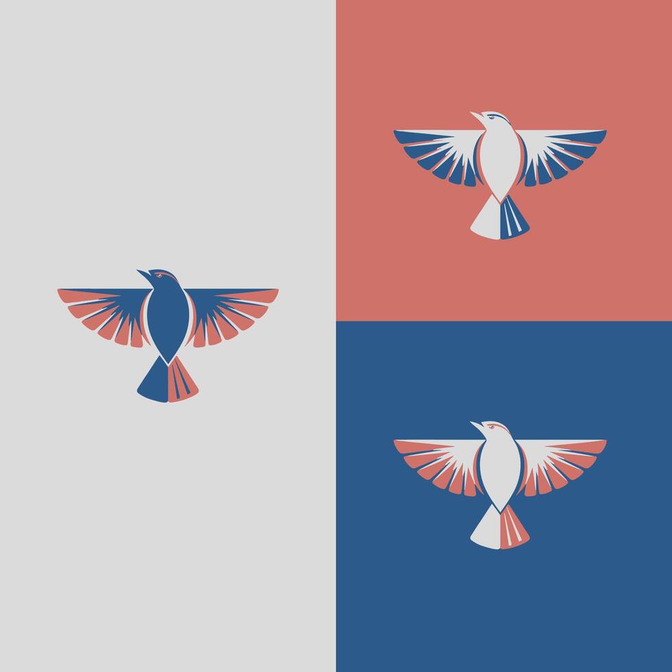A collection of birds icon logotype from around the world vector