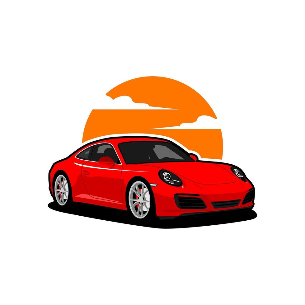 sedan sport car speed automotive vector