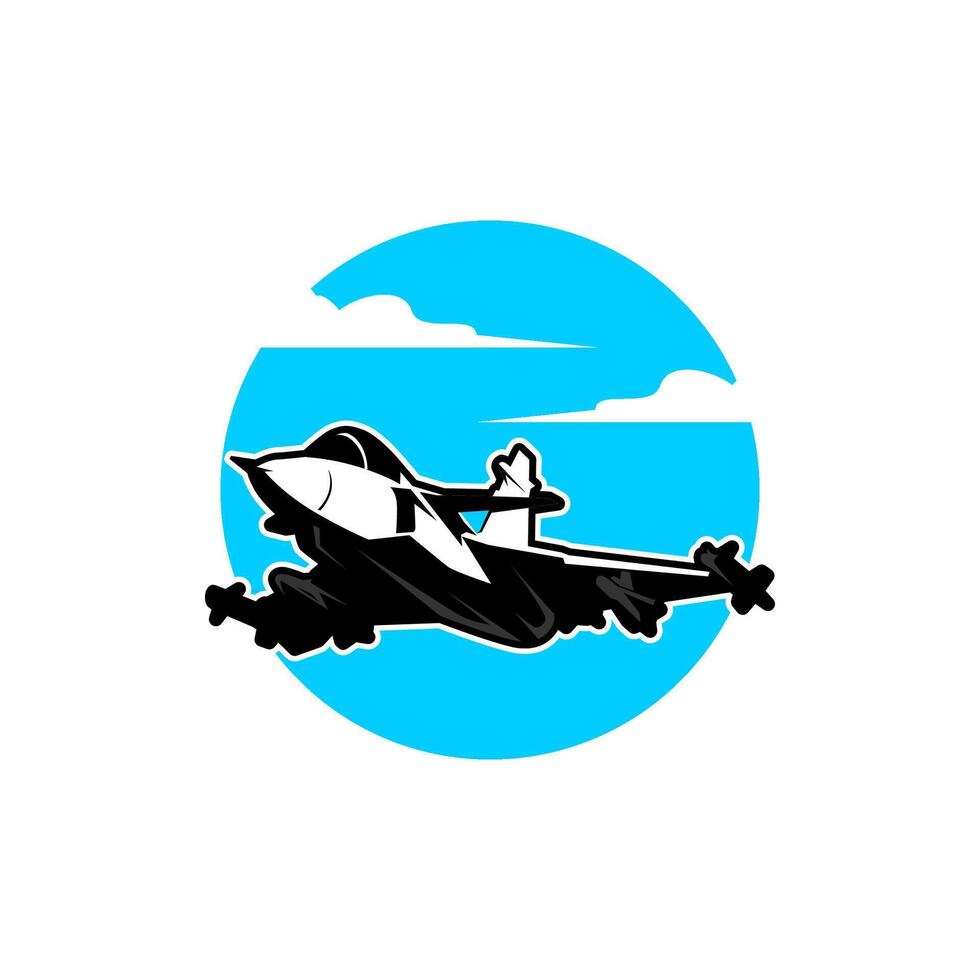 modern fighter jet aircraft illustration vector