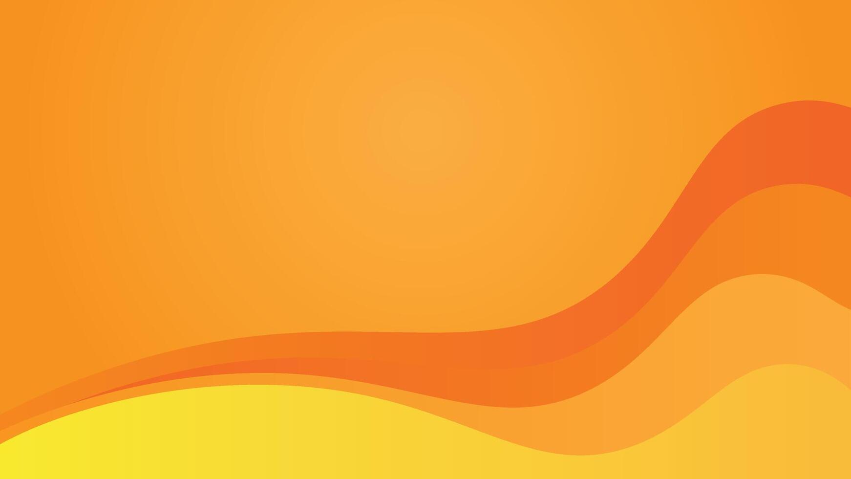Orange abstract wave background vector