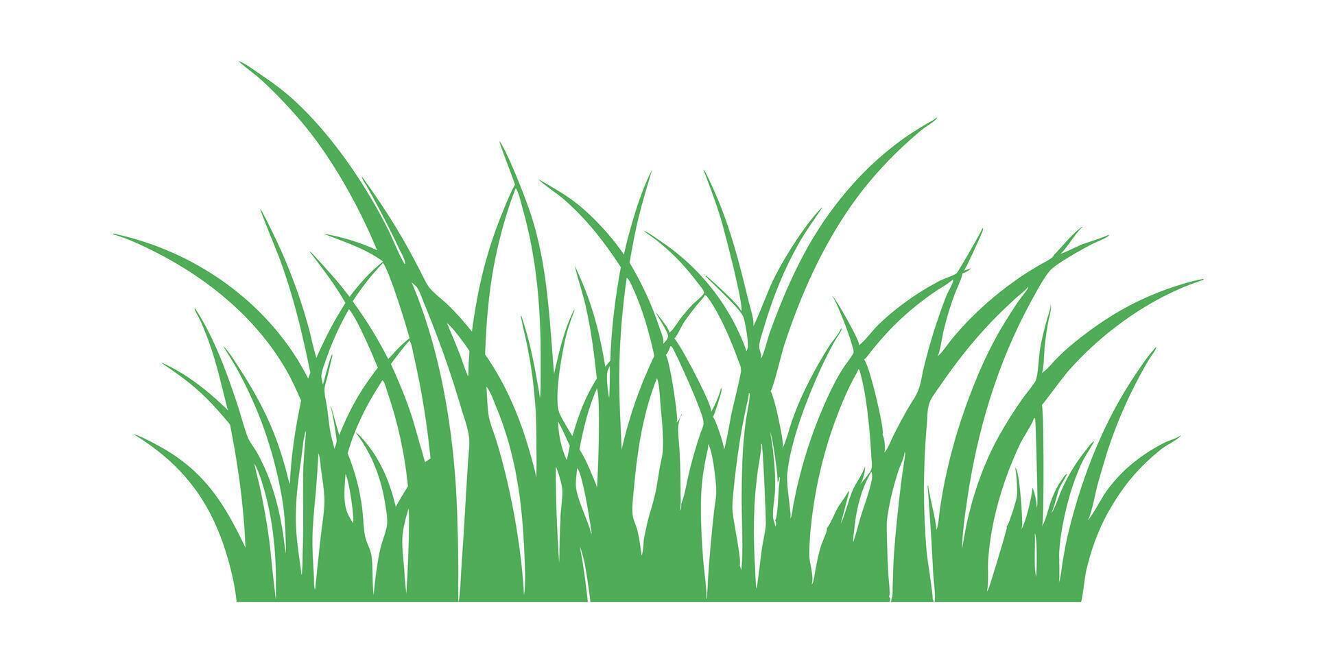 Illustration green grass collection vector