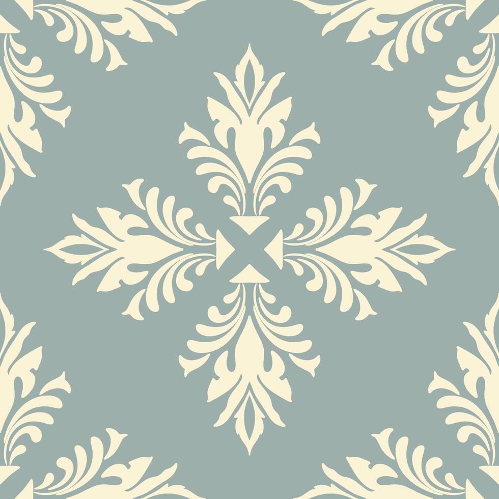 Oriental pattern with damask, arabesque and floral elements. Seamless abstract background. Repeated designs for wallpaper, branding, web design, invitations, blankets. vector