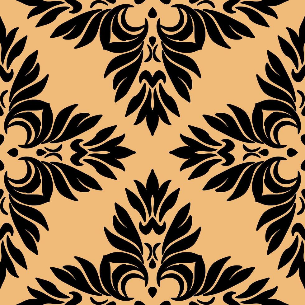 Seamless damask pattern. illustration for your design. Repeated designs for wallpaper, branding, web design, invitations, blankets, bedspreads. vector