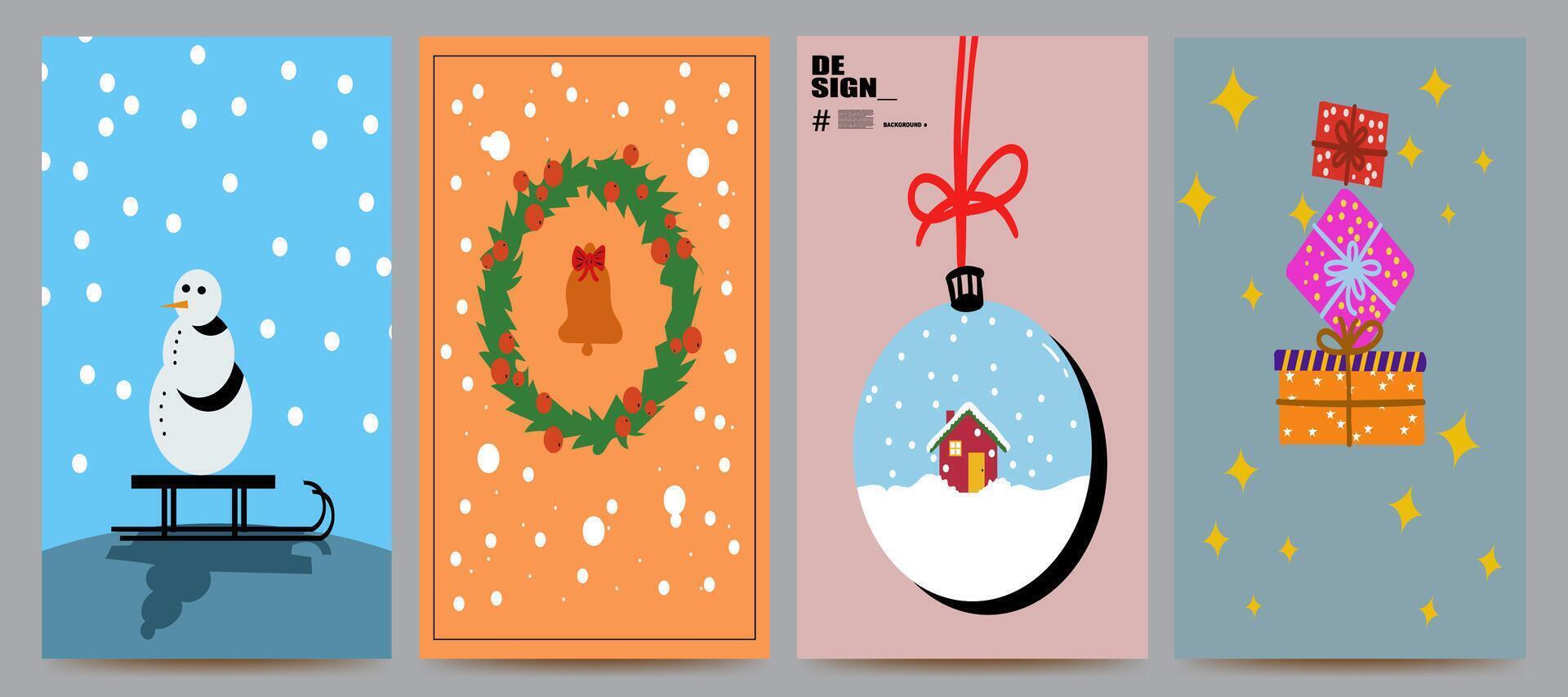 christmas poster design for background, banner, poster, template, flyer, brochure, card, etc vector