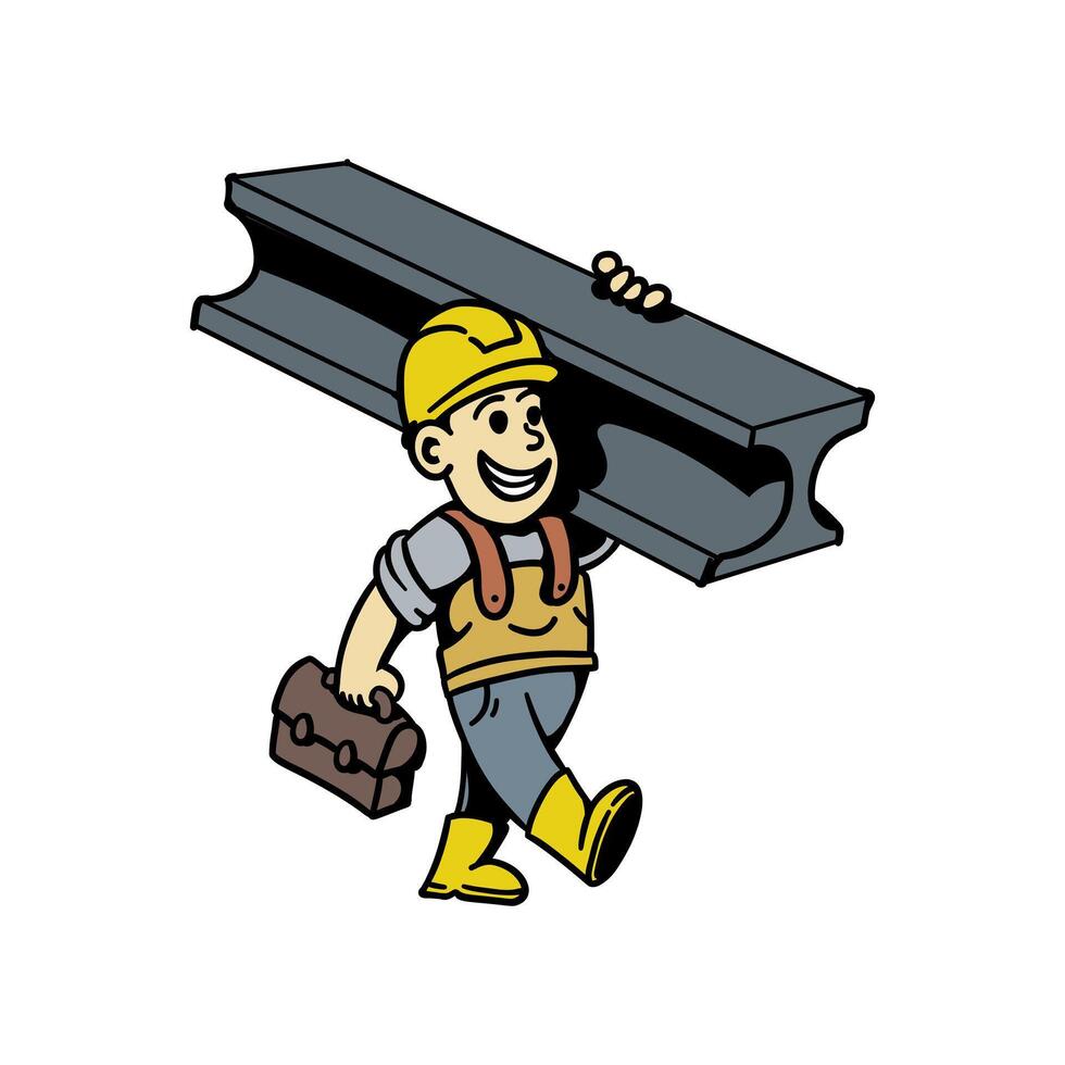 illustration graphic working man for design, template, elemen, illustration, etc vector