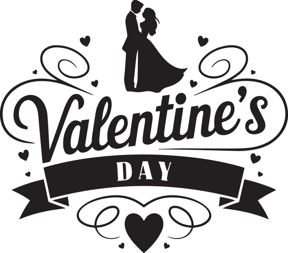 Timeless Love in Silhouette vector