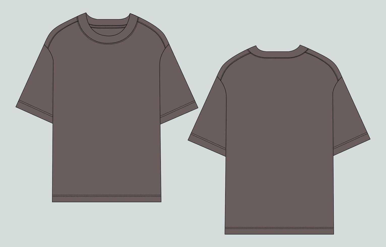 Two gray t - shirts on a gray background vector