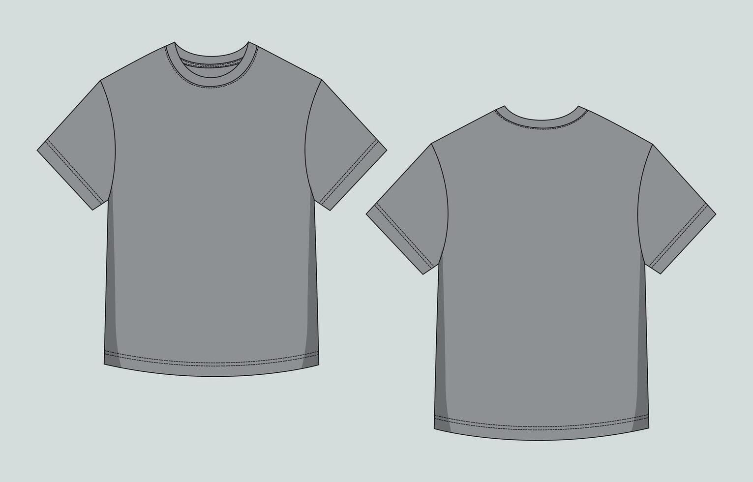 A gray t - shirt with a white background vector