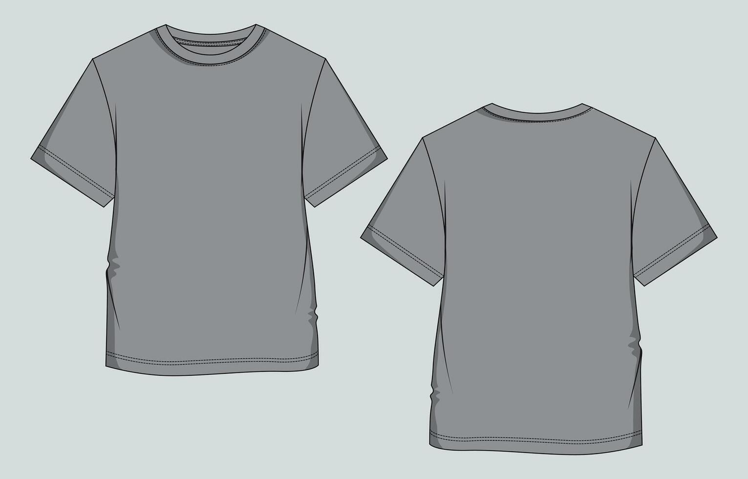 A gray t - shirt with a white background vector
