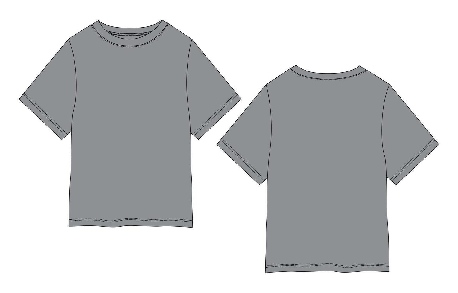 A gray t - shirt with a white background vector