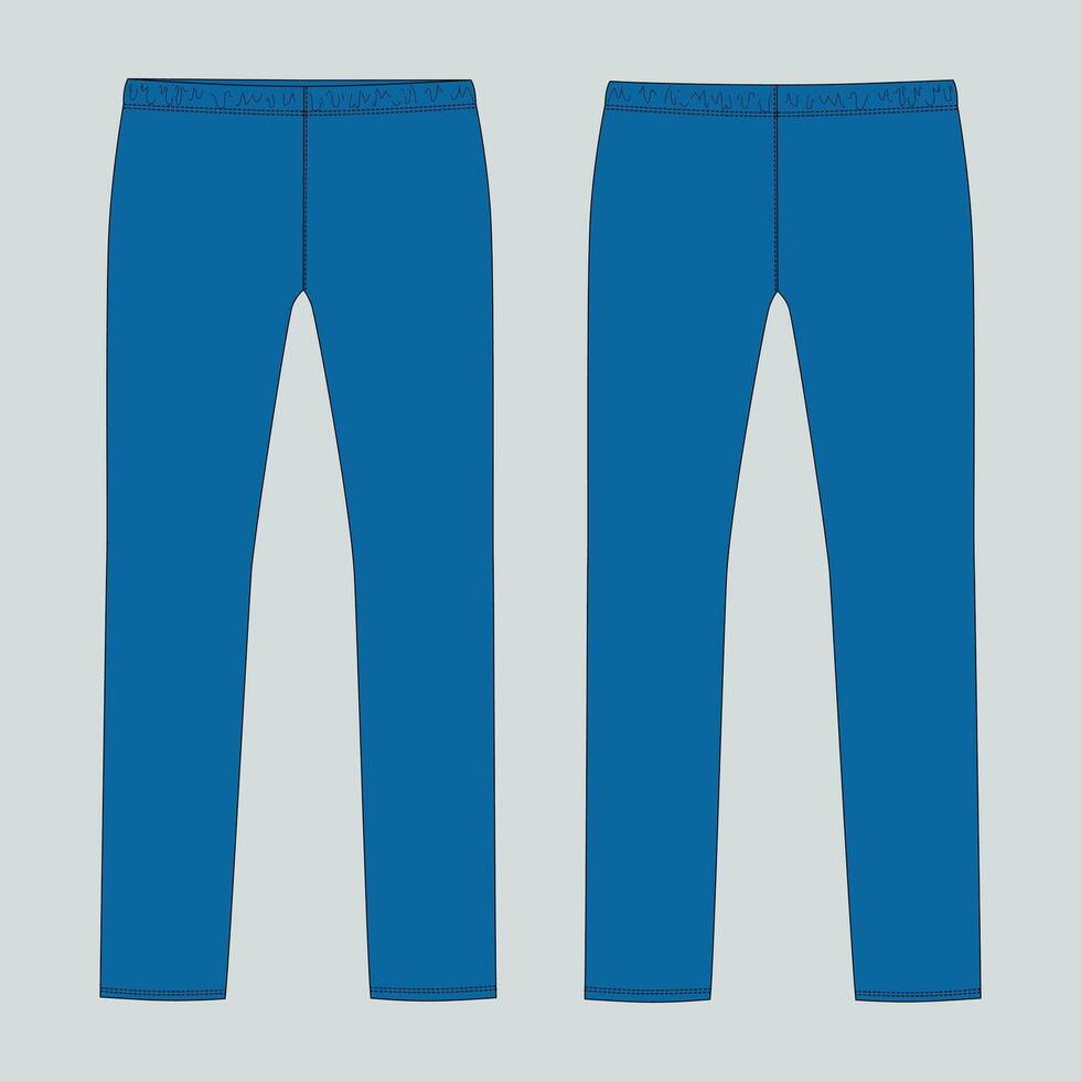 Blue pants, flat style, illustration vector
