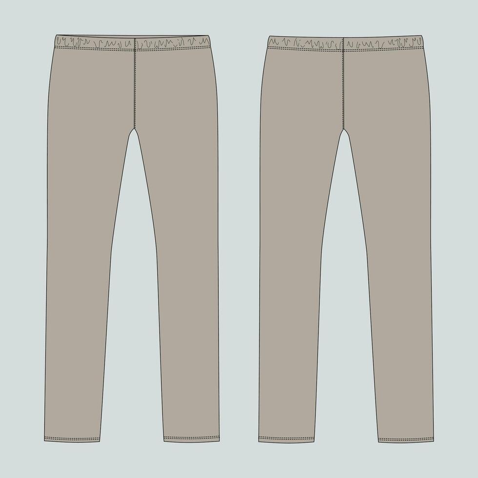 The pants are shown in a drawing vector