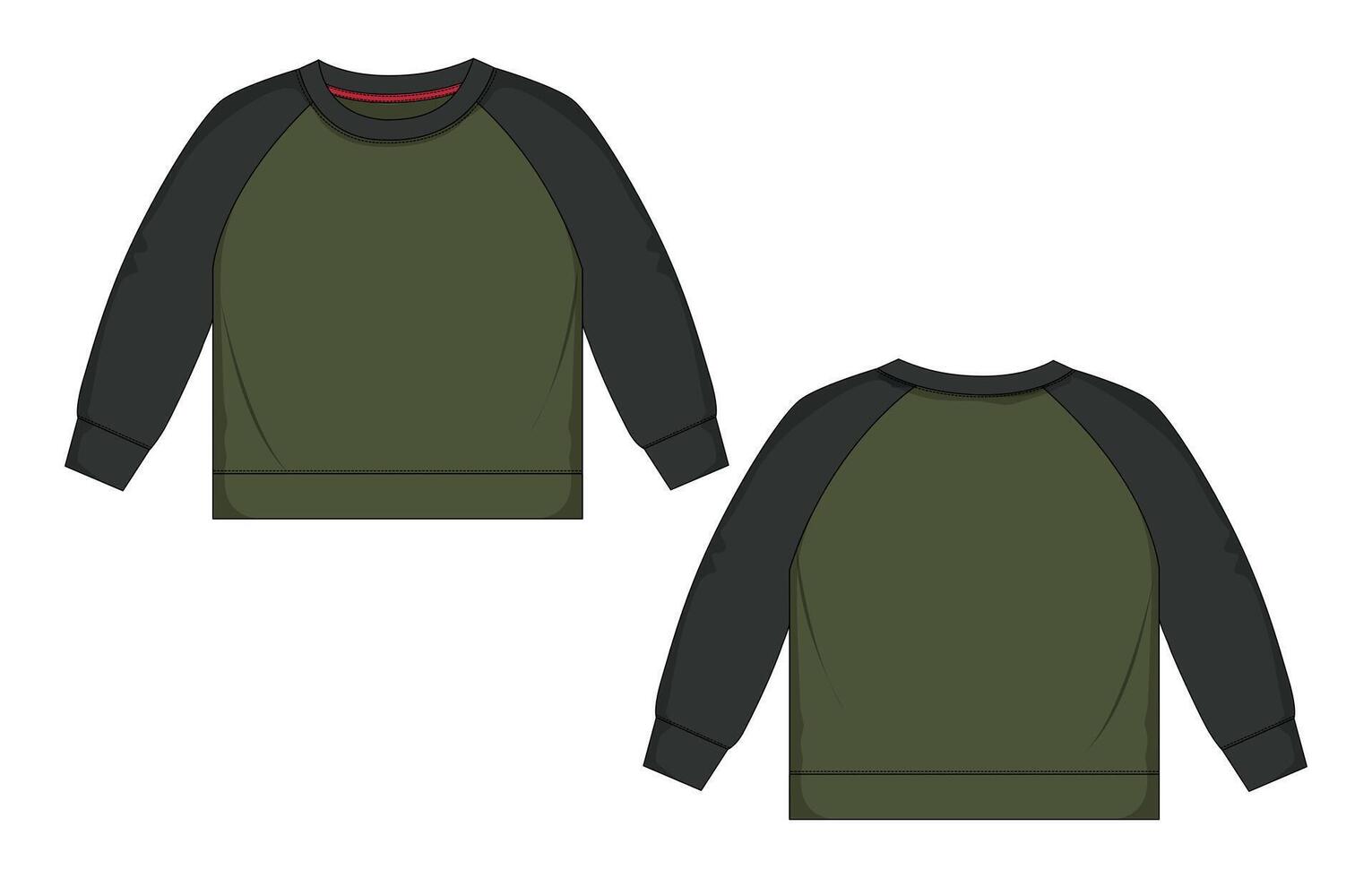 Sweatshirt mockup template vector
