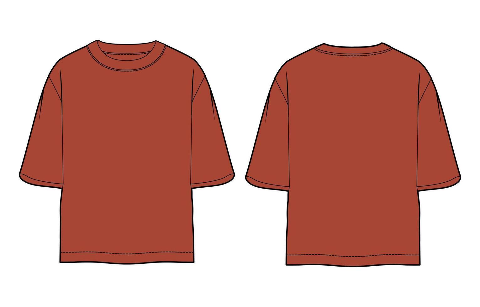 An image of a red t - shirt vector