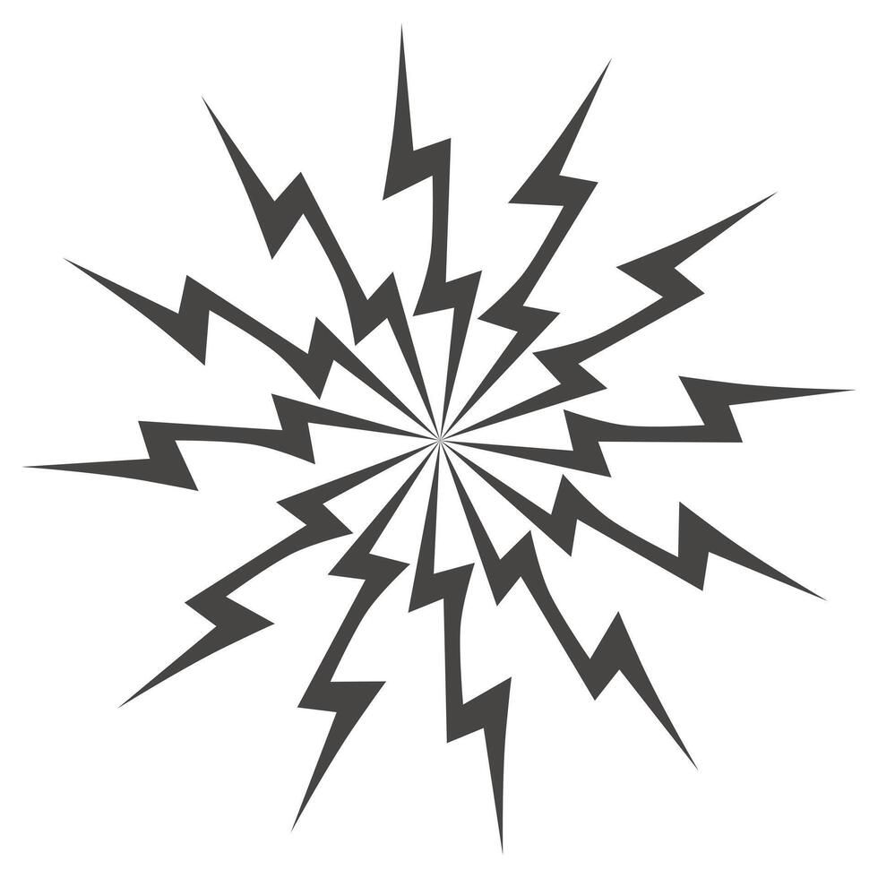 Sunburst element radial stripes or sunburst vector